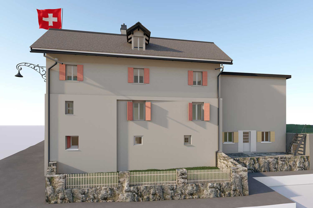 Pontresina GR, Grisons, mesure de bâtiments, modèle 3D, HMQ AG