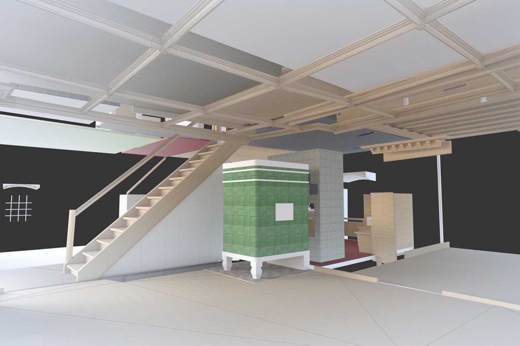 Modélisation 3D avec texture à partir d'un relevé du bâtiment, HMQ AG