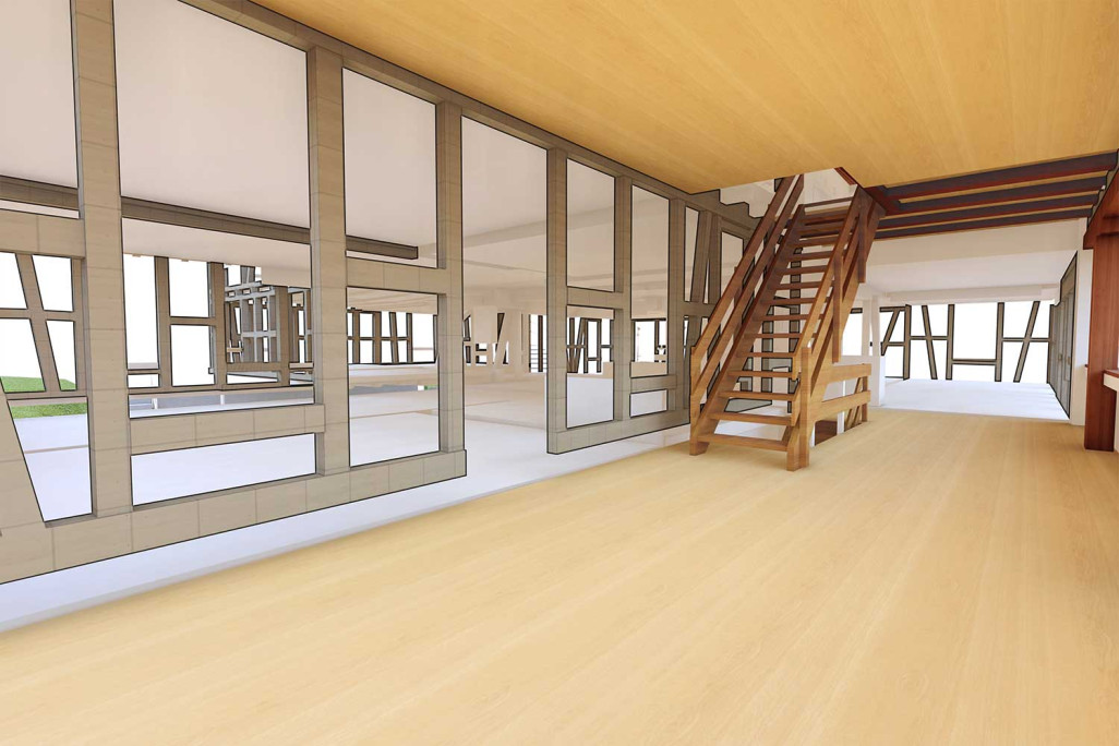 Modélisation 3D de l'intérieur à partir d'un relevé du bâtiment, HMQ AG