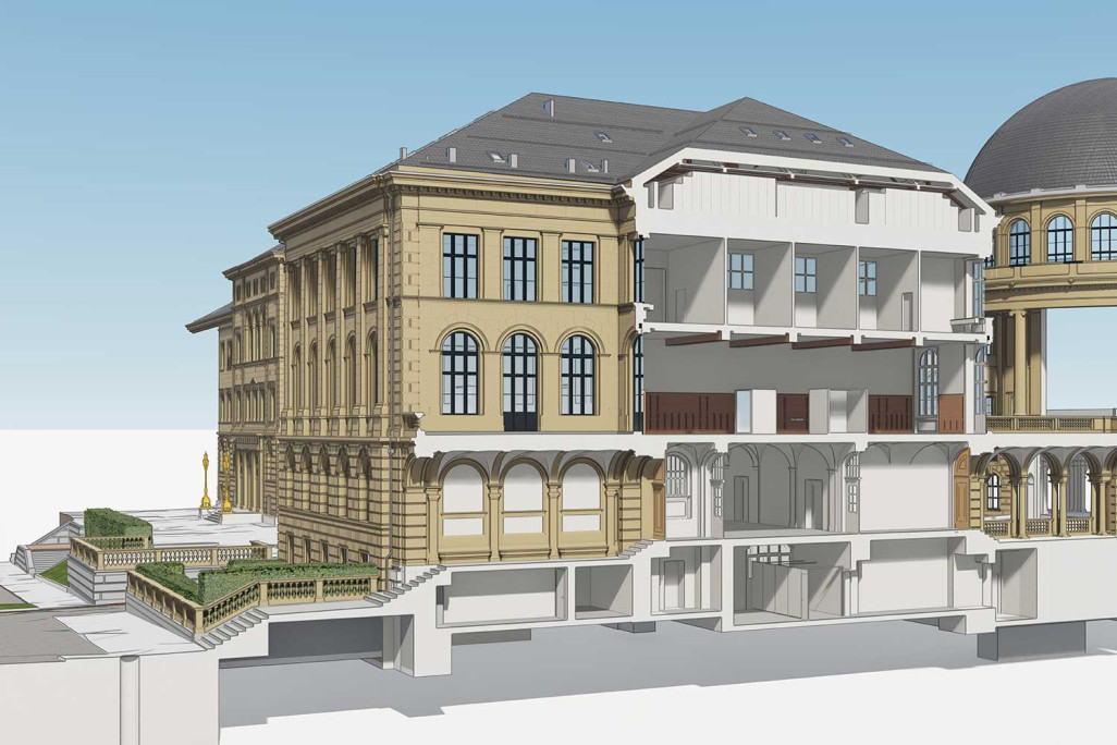 Zurich, ZH : bâtiment principal de l'ETH